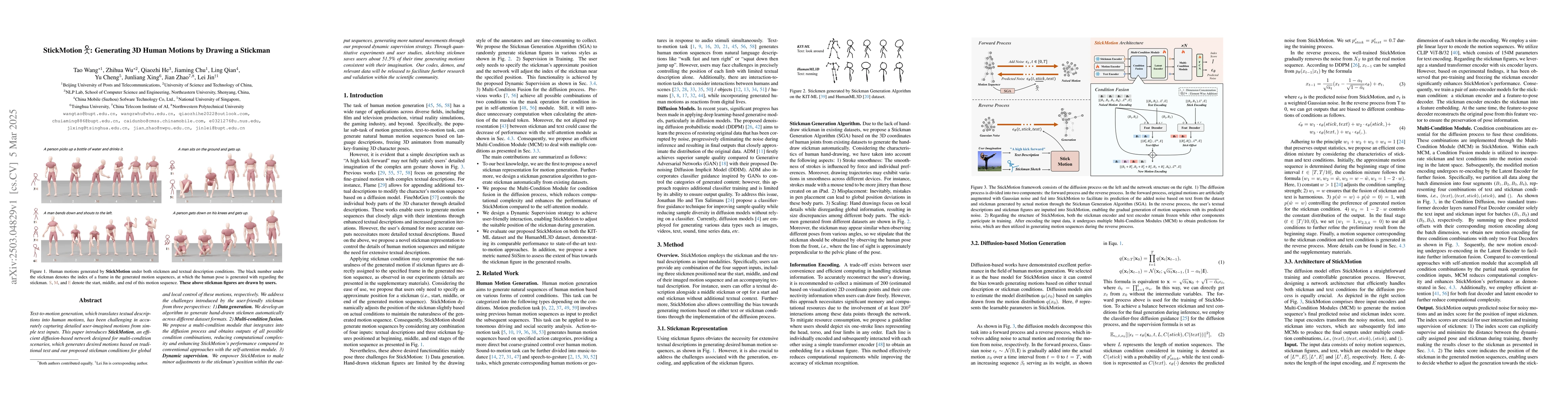 Thumbnail for StickMotion: Generating 3D Human Motions by Drawing a Stickman