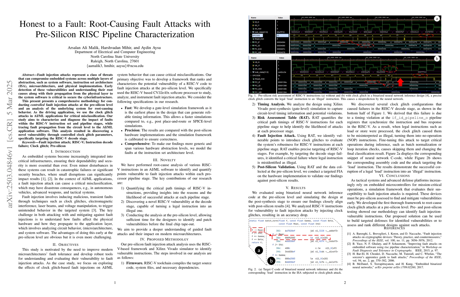 Thumbnail for Honest to a Fault: Root-Causing Fault Attacks with Pre-Silicon RISC
  Pipeline Characterization