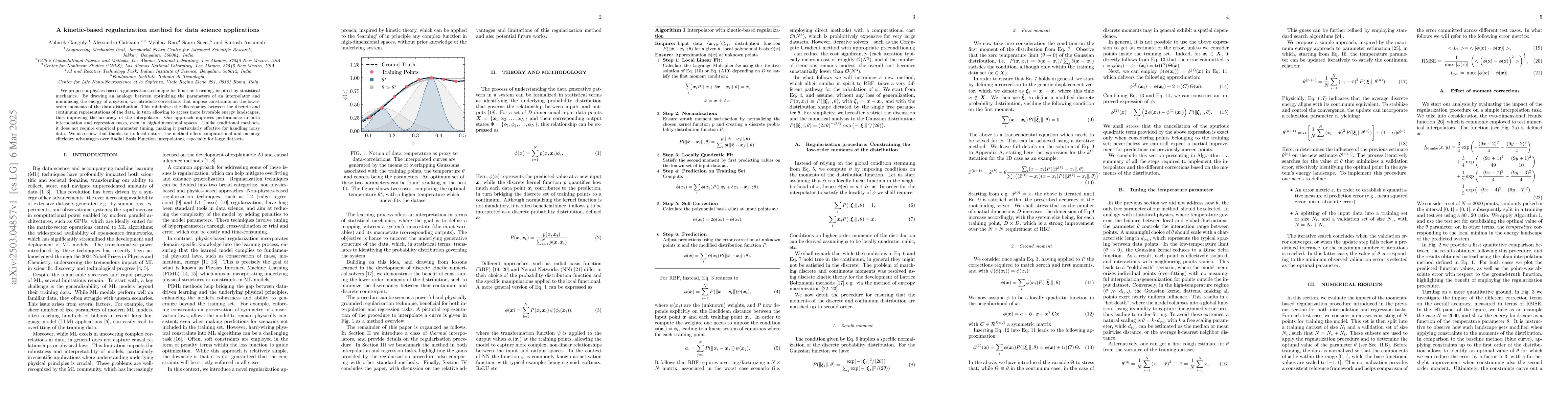 Thumbnail for A kinetic-based regularization method for data science applications