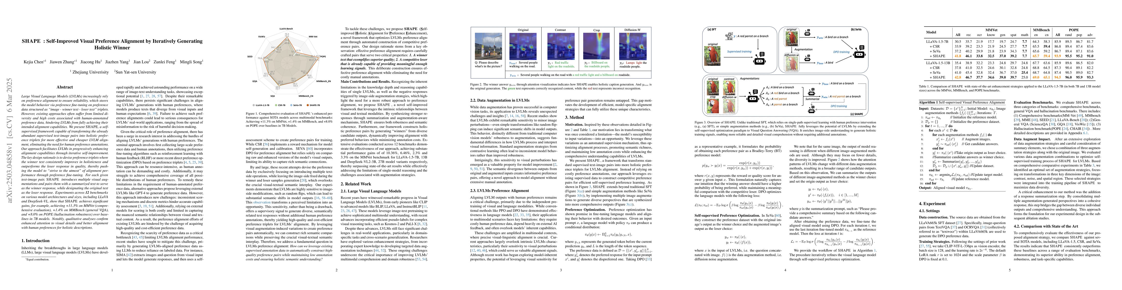 Thumbnail for SHAPE : Self-Improved Visual Preference Alignment by Iteratively
  Generating Holistic Winner