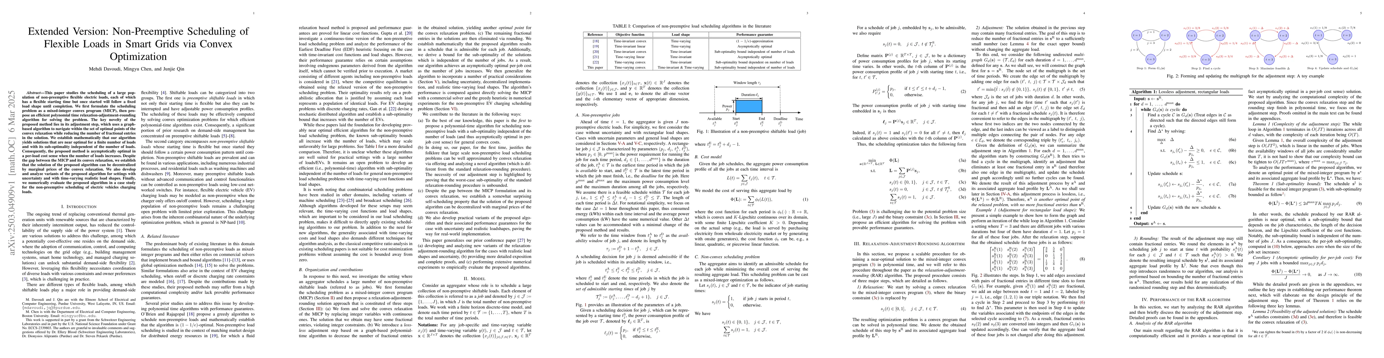 Thumbnail for Extended Version: Non-Preemptive Scheduling of Flexible Loads in Smart
  Grids via Convex Optimization