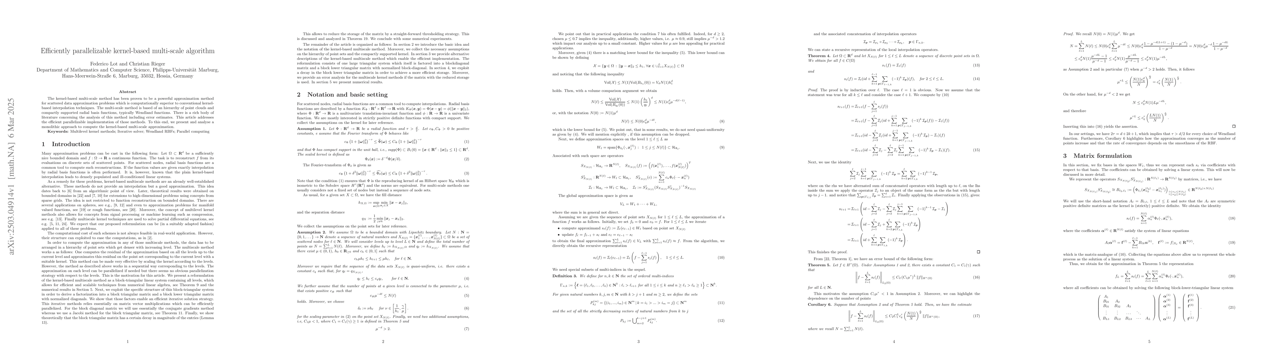 Thumbnail for Efficiently parallelizable kernel-based multi-scale algorithm