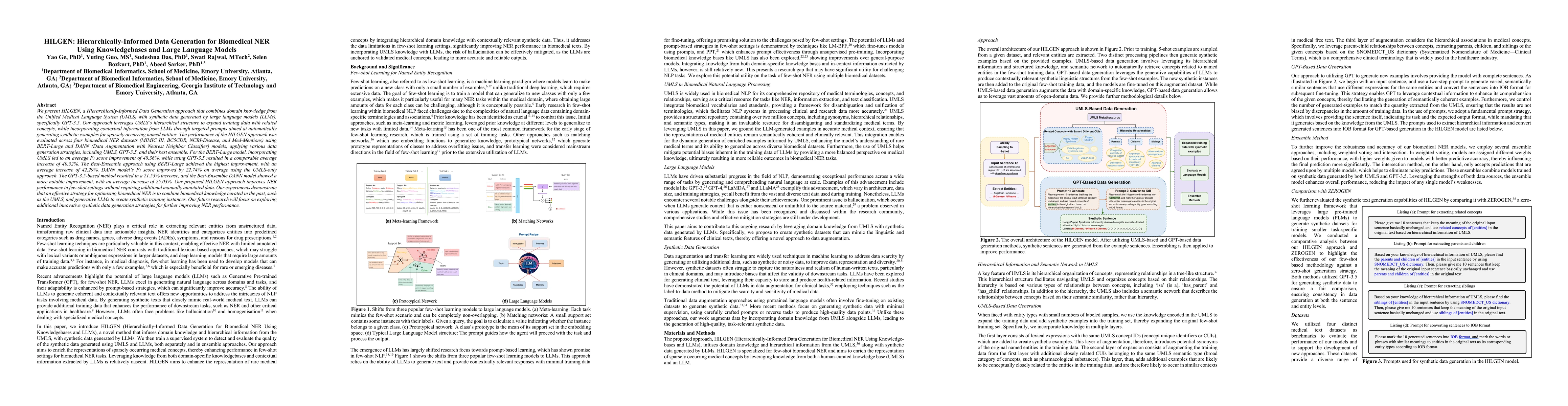 Thumbnail for HILGEN: Hierarchically-Informed Data Generation for Biomedical NER Using
  Knowledgebases and Large Language Models