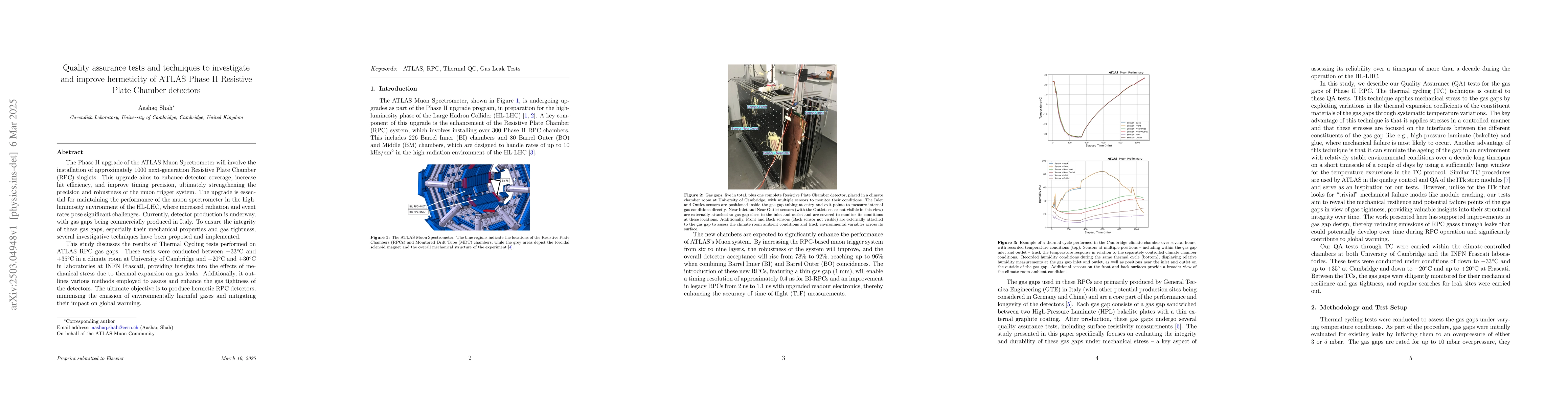 Thumbnail for Quality assurance tests and techniques to investigate and improve
  hermeticity of ATLAS Phase II Resistive Plate Chamber detectors