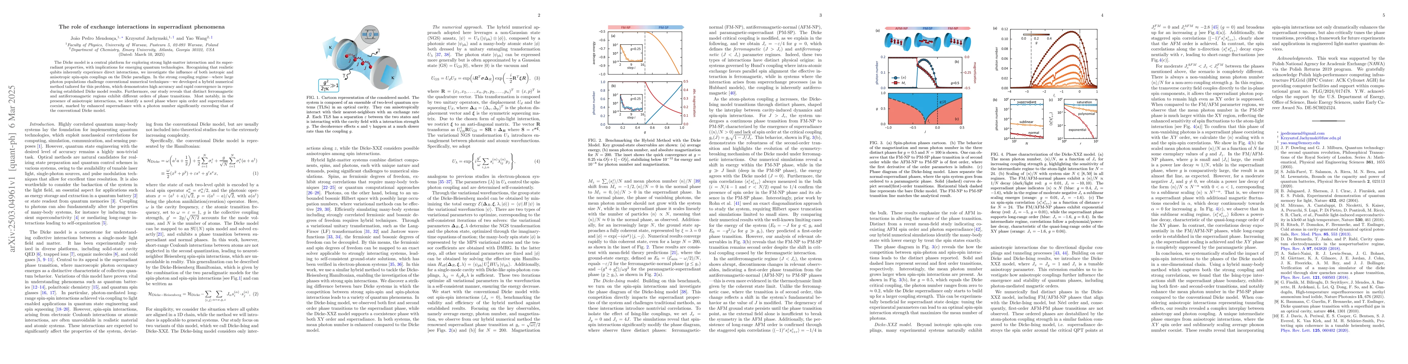 Thumbnail for The role of exchange interactions in superradiant phenomena