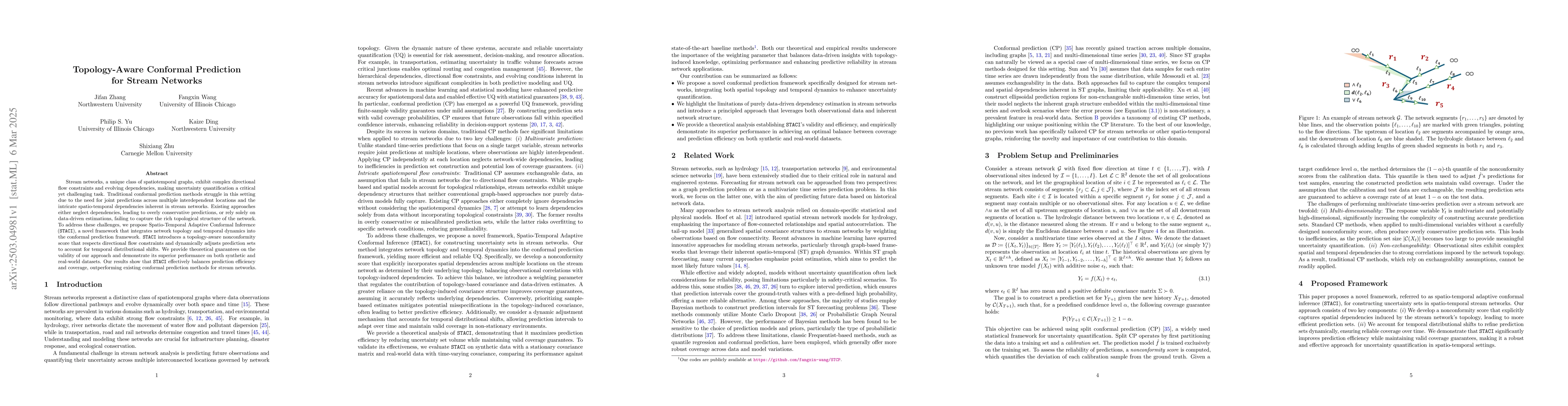 Thumbnail for Topology-Aware Conformal Prediction for Stream Networks