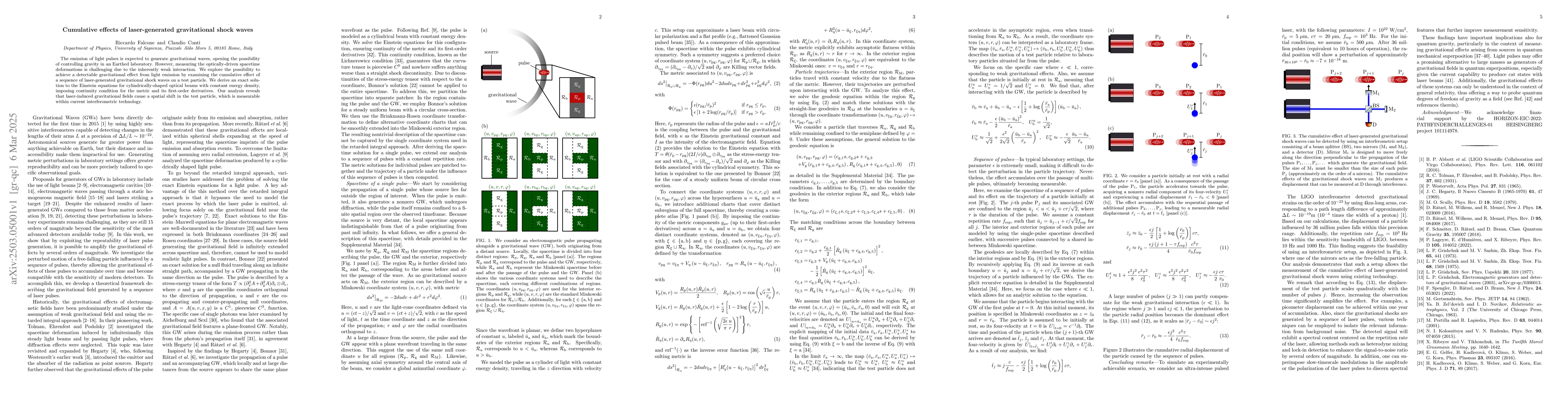Thumbnail for Cumulative effects of laser-generated gravitational shock waves