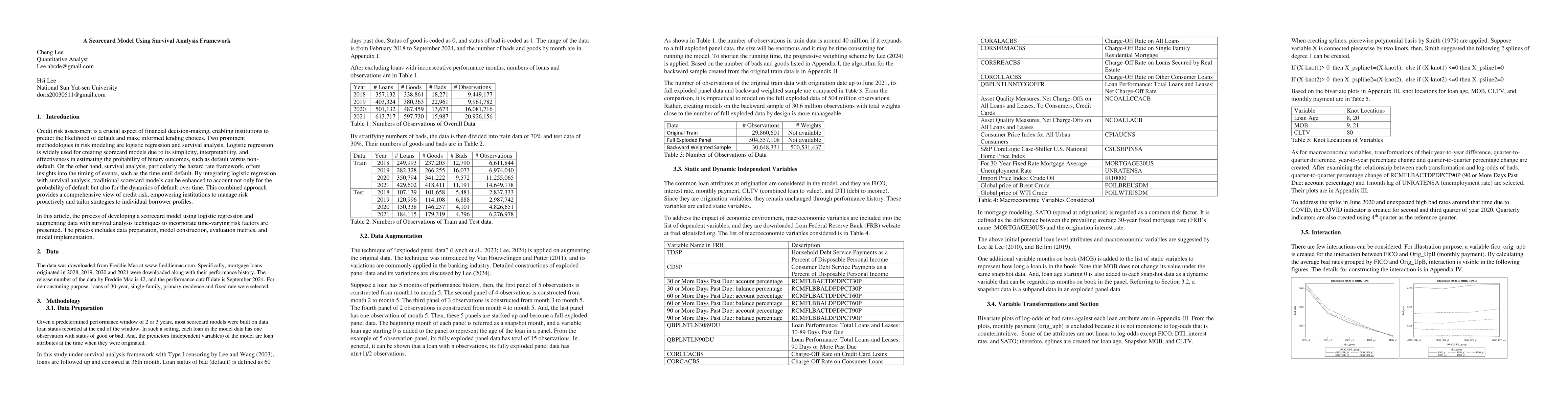 Thumbnail for A Scorecard Model Using Survival Analysis Framework