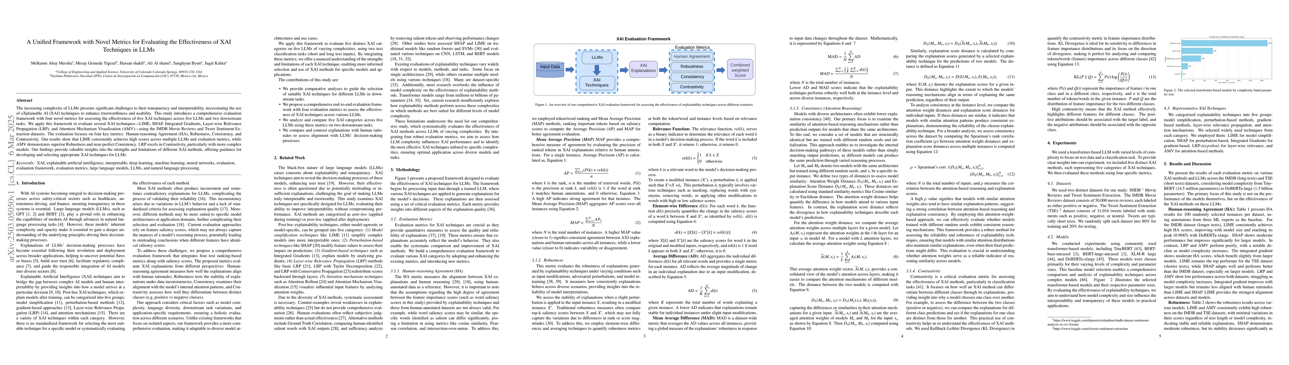 Thumbnail for A Unified Framework with Novel Metrics for Evaluating the Effectiveness
  of XAI Techniques in LLMs
