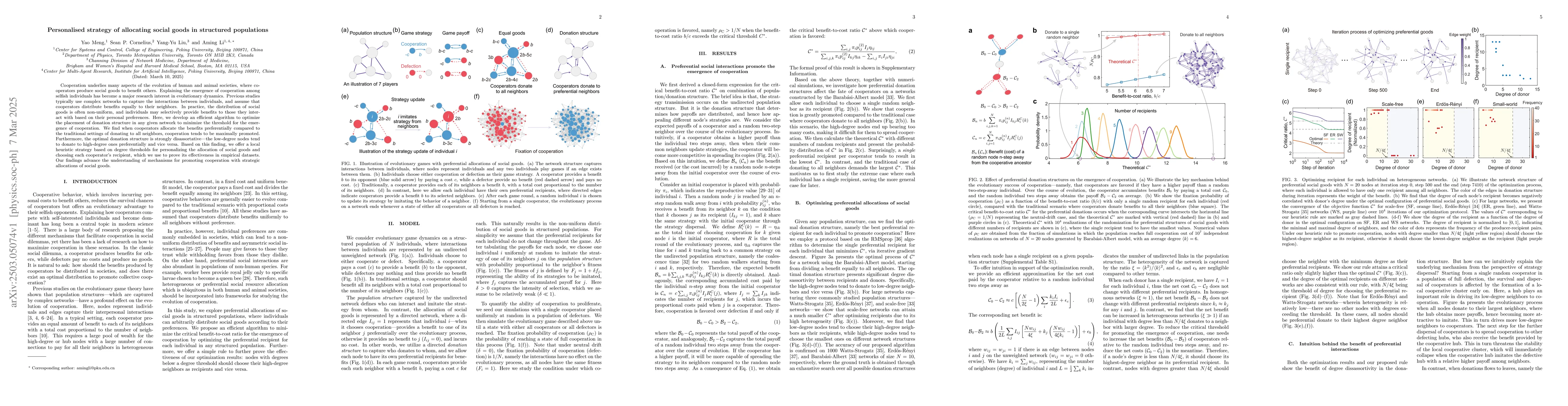 Thumbnail for Personalised strategy of allocating social goods in structured
  populations