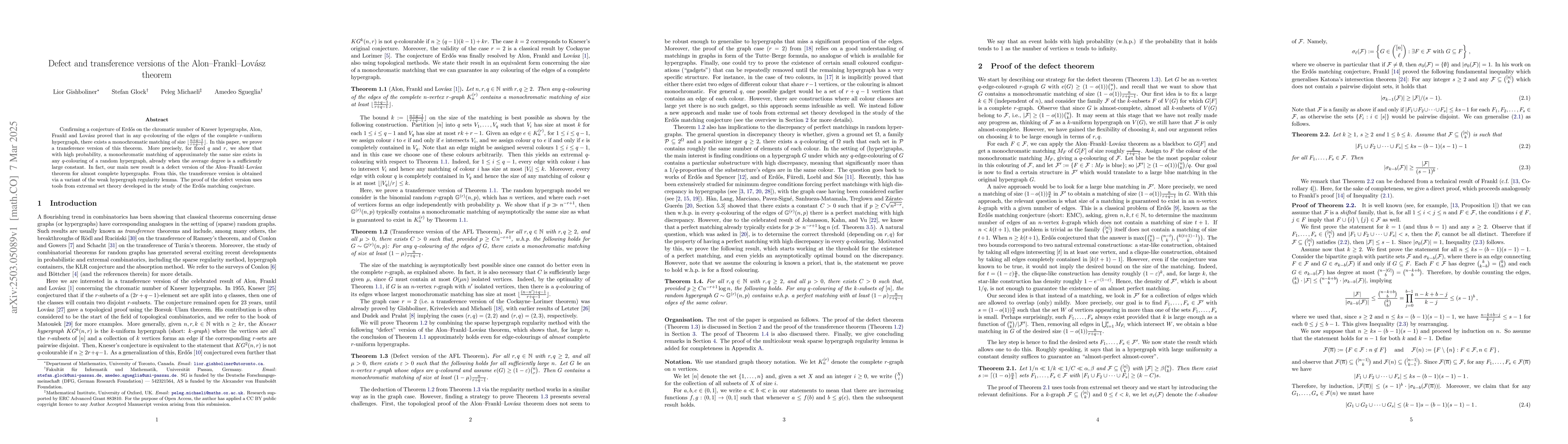 Thumbnail for Defect and transference versions of the Alon-Frankl-Lovasz theorem
