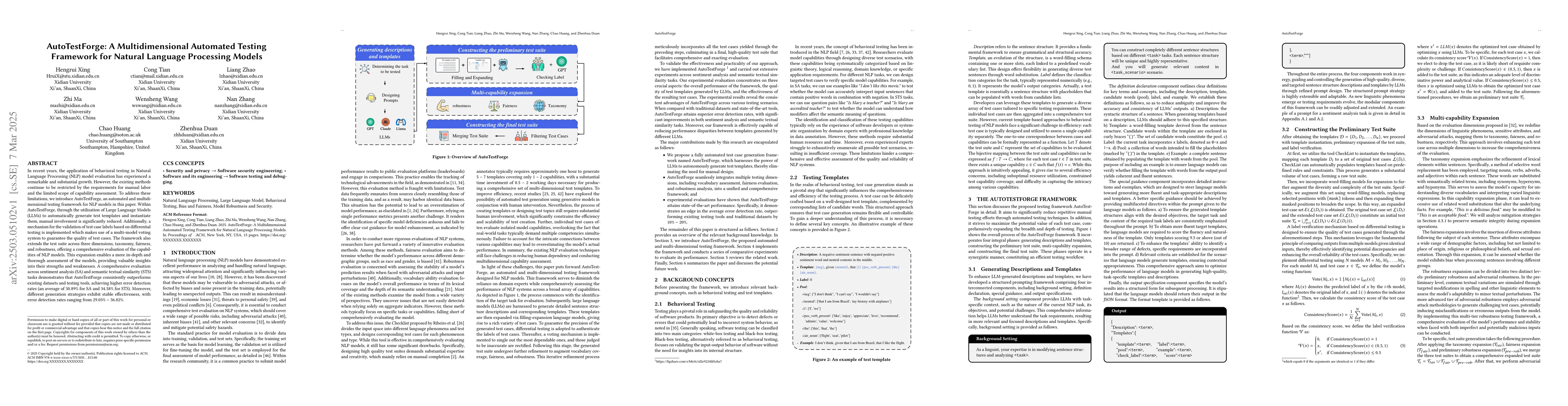 Thumbnail for AutoTestForge: A Multidimensional Automated Testing Framework for
  Natural Language Processing Models