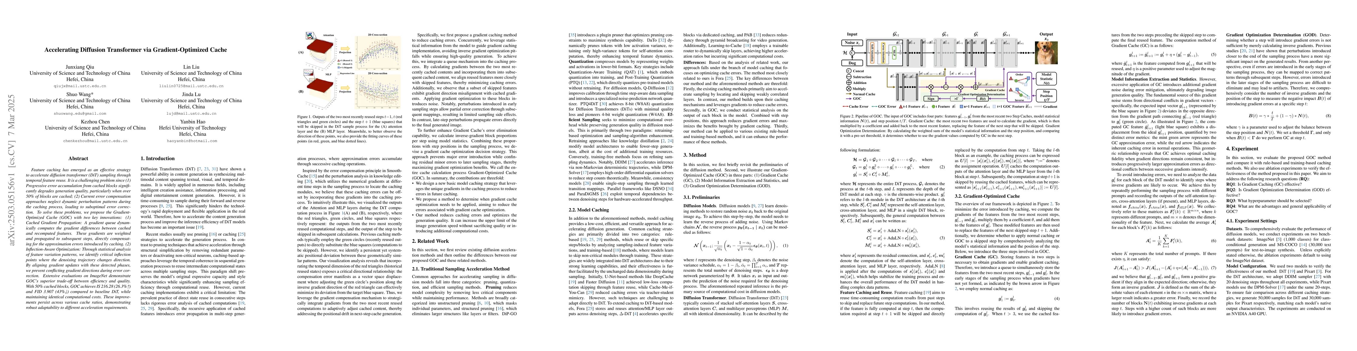 Thumbnail for Accelerating Diffusion Transformer via Gradient-Optimized Cache