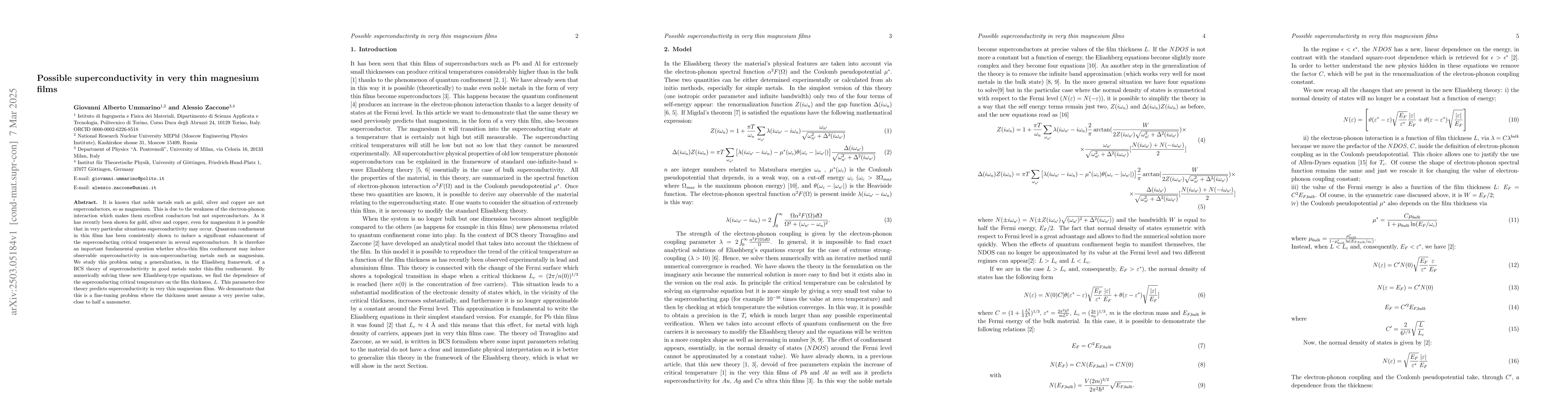 Thumbnail for Possible superconductivity in very thin magnesium films