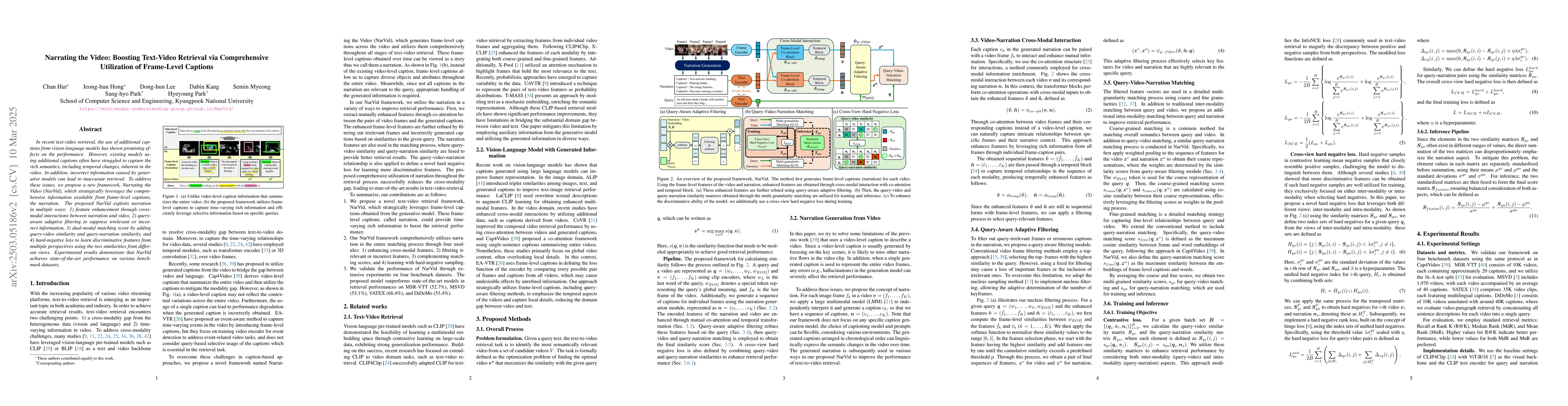 Thumbnail for Narrating the Video: Boosting Text-Video Retrieval via Comprehensive
  Utilization of Frame-Level Captions