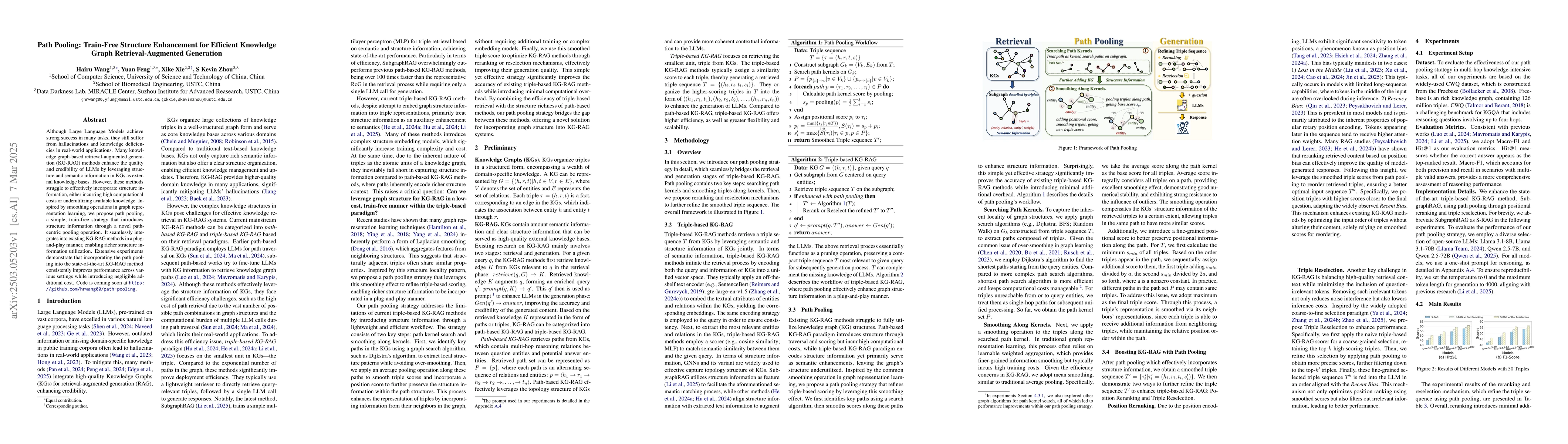 Thumbnail for Path Pooling: Train-Free Structure Enhancement for Efficient Knowledge
  Graph Retrieval-Augmented Generation