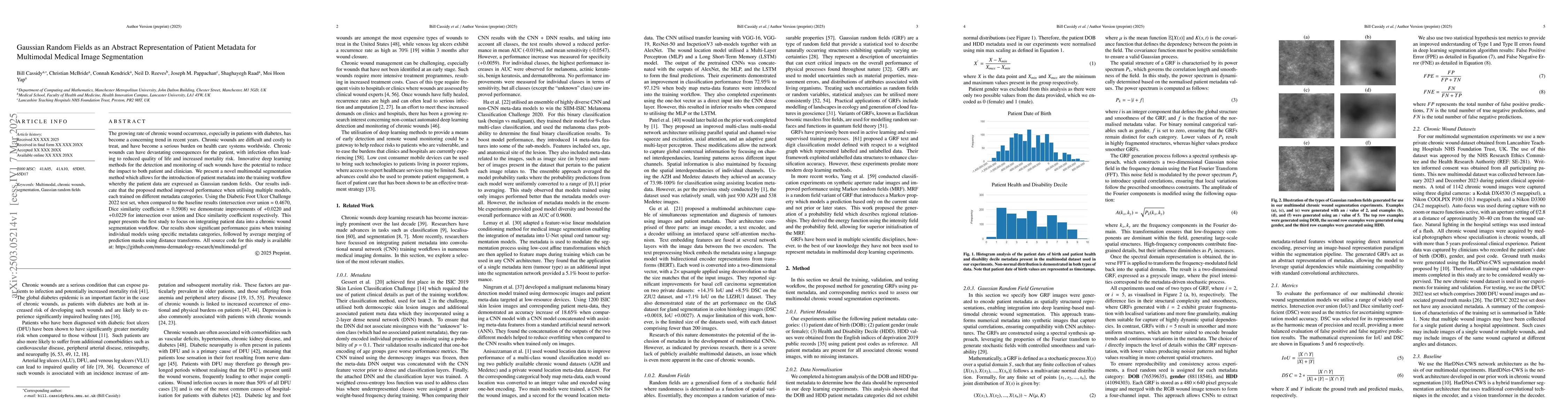 Thumbnail for Gaussian Random Fields as an Abstract Representation of Patient Metadata
  for Multimodal Medical Image Segmentation