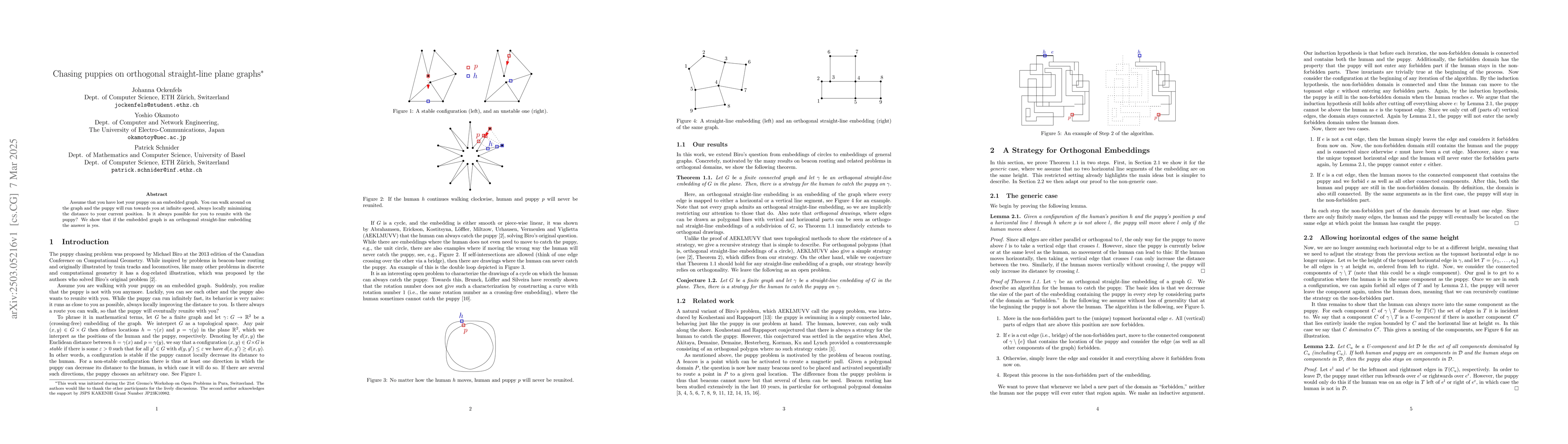 Thumbnail for Chasing puppies on orthogonal straight-line plane graphs