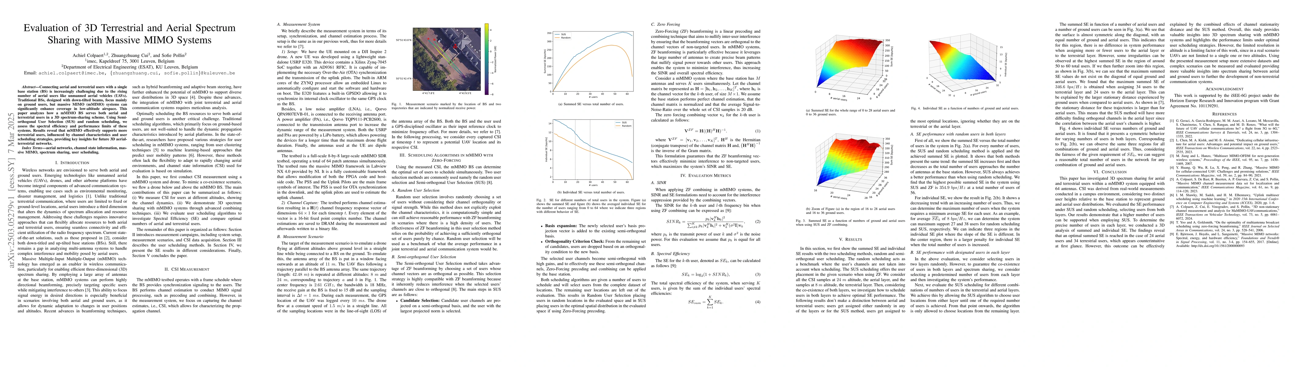 Thumbnail for Evaluation of 3D Terrestrial and Aerial Spectrum Sharing with Massive
  MIMO Systems