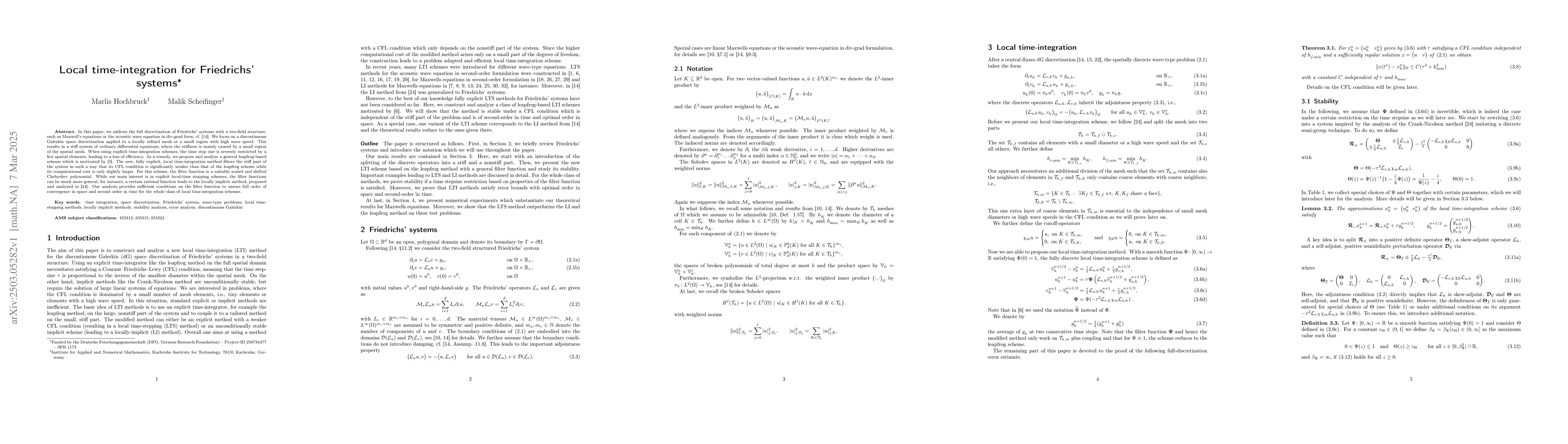 Thumbnail for Local time-integration for Friedrichs' systems