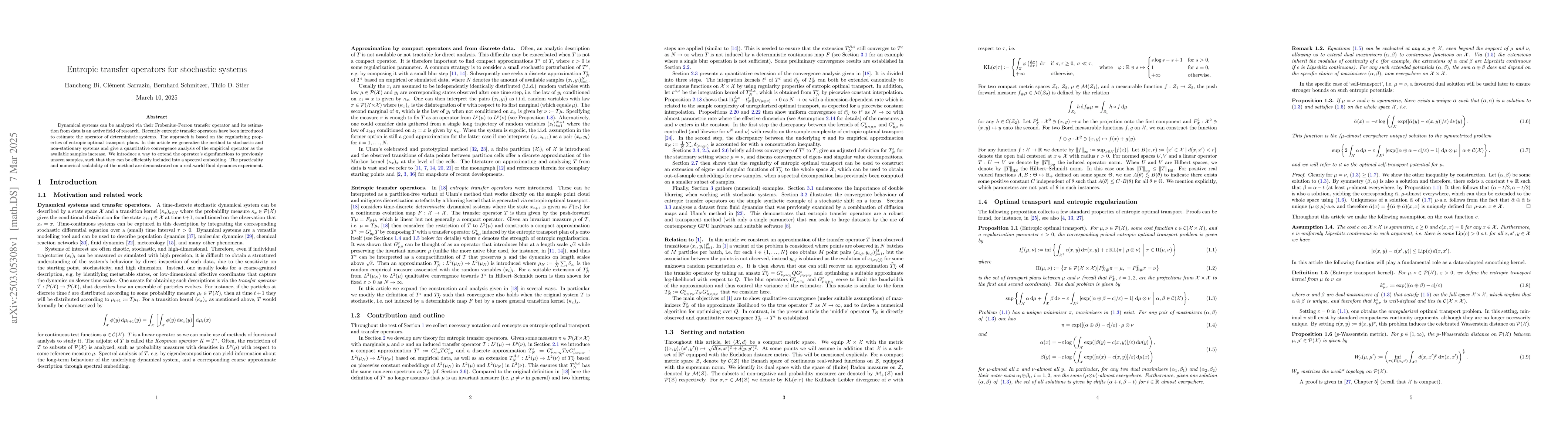 Thumbnail for Entropic transfer operators for stochastic systems