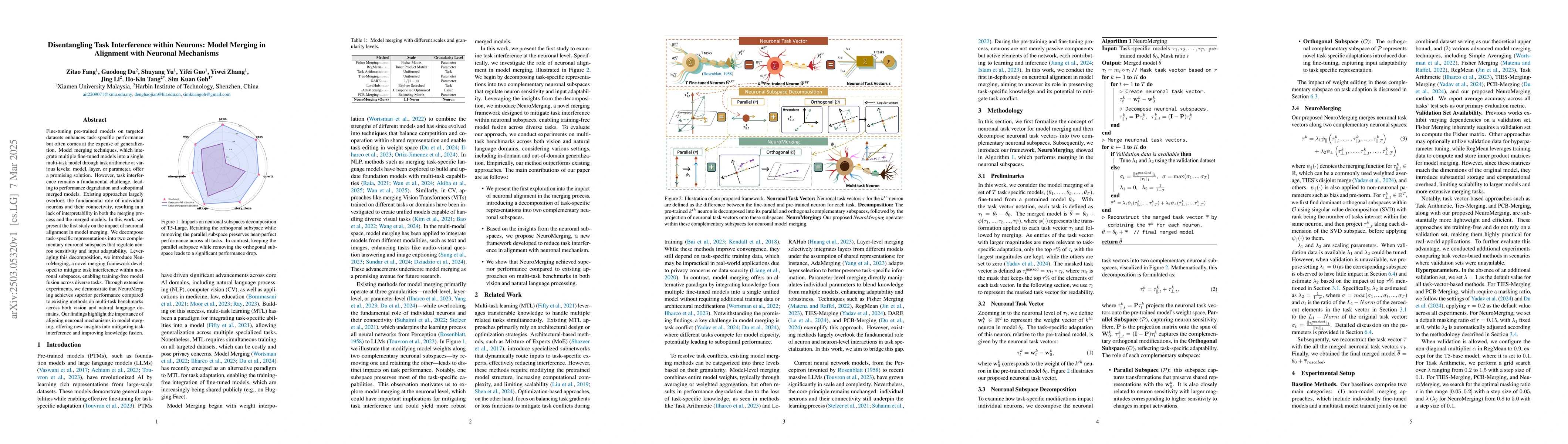 Thumbnail for Disentangling Task Interference within Neurons: Model Merging in
  Alignment with Neuronal Mechanisms