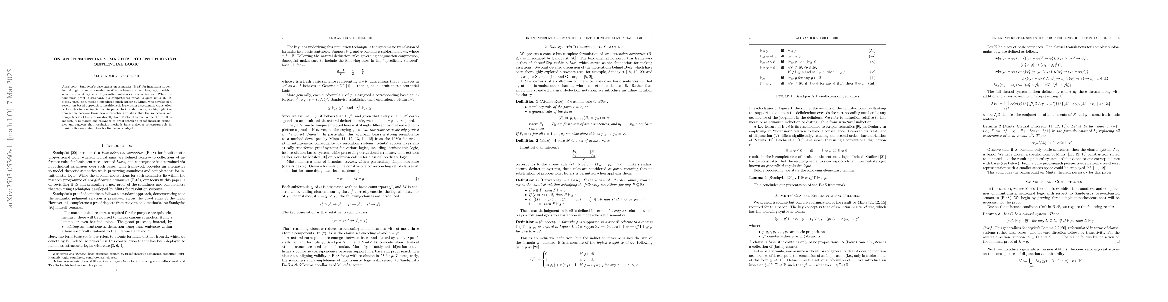 Thumbnail for On an Inferential Semantics for Intuitionistic Sentential Logic