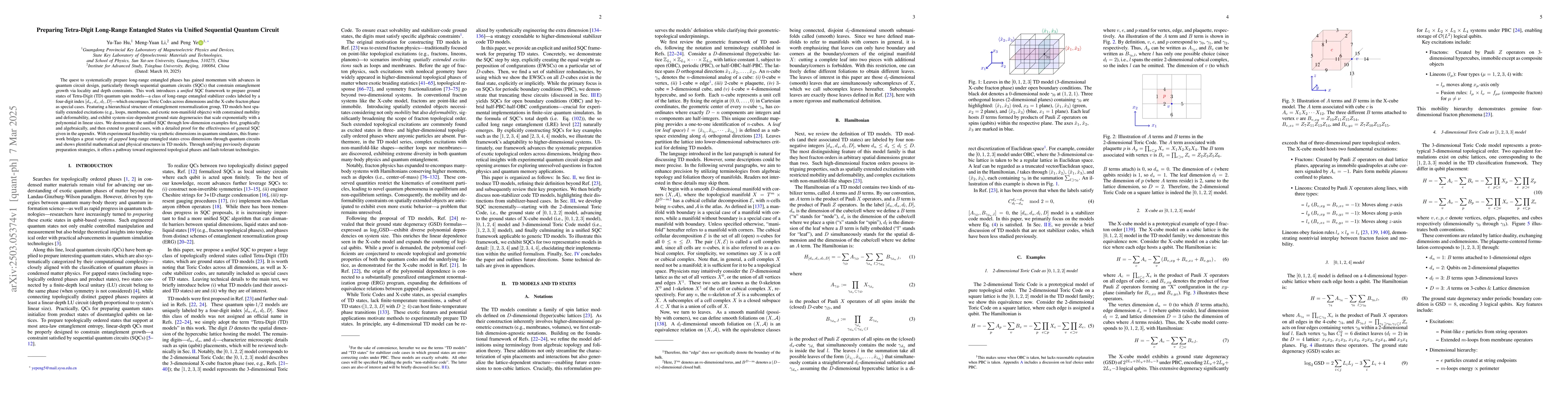 Thumbnail for Preparing Tetra-Digit Long-Range Entangled States via Unified Sequential
  Quantum Circuit