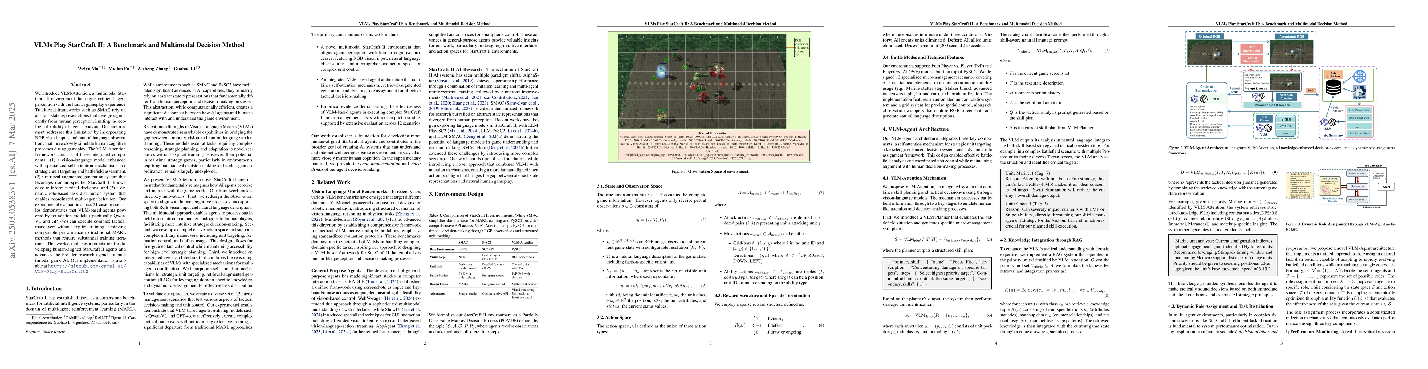 Thumbnail for VLMs Play StarCraft II: A Benchmark and Multimodal Decision Method