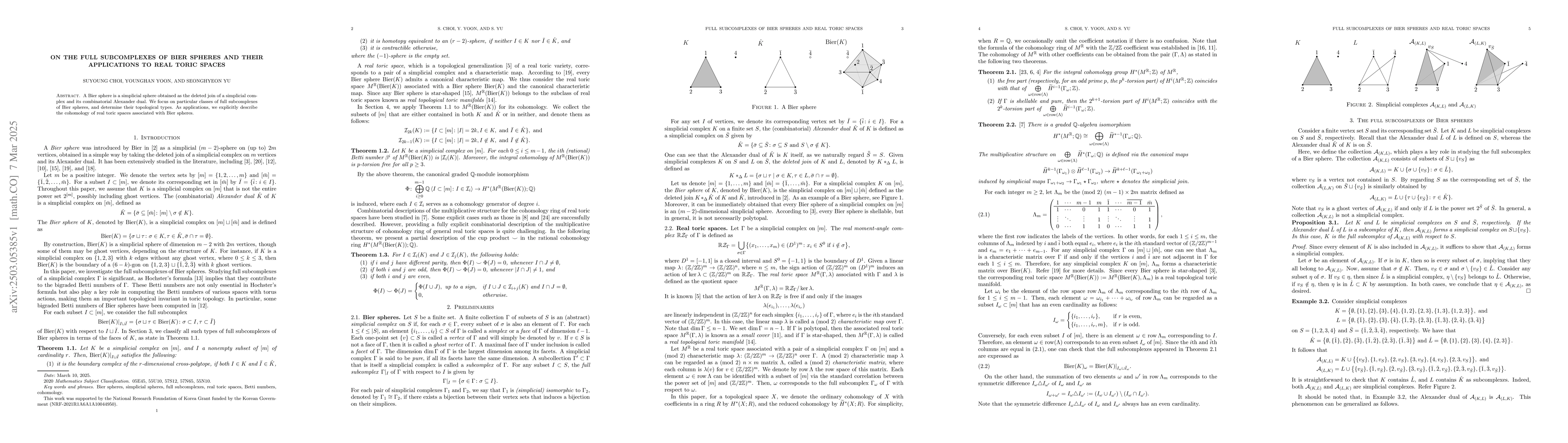 Thumbnail for On the full subcomplexes of Bier spheres and their applications to real
  toric spaces