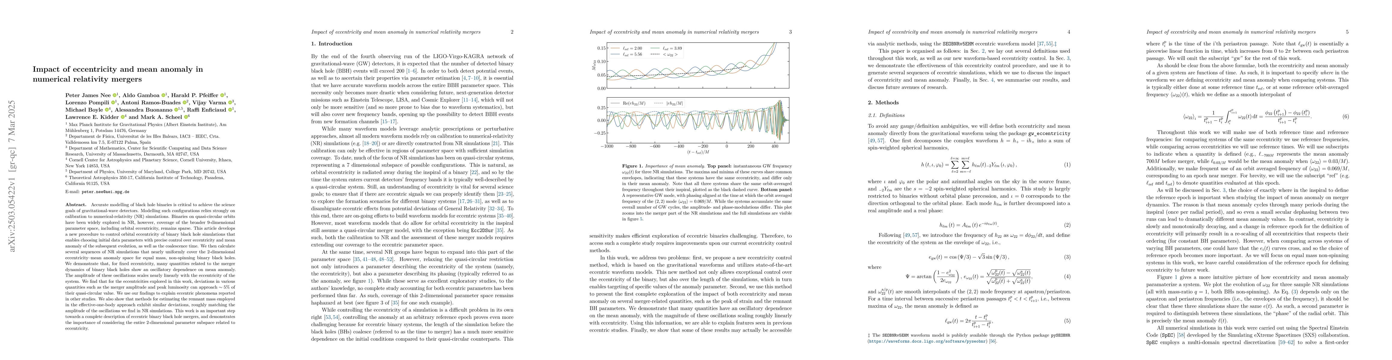 Thumbnail for Impact of eccentricity and mean anomaly in numerical relativity mergers