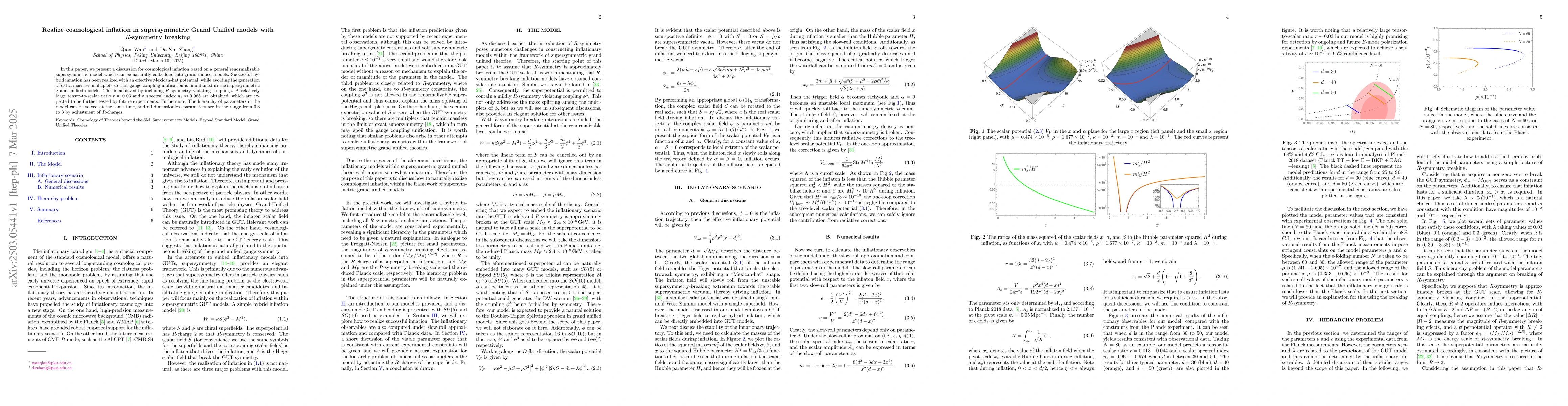 Thumbnail for Realize cosmological inflation in supersymmetric Grand Unified models
  with $R$-symmetry breaking
