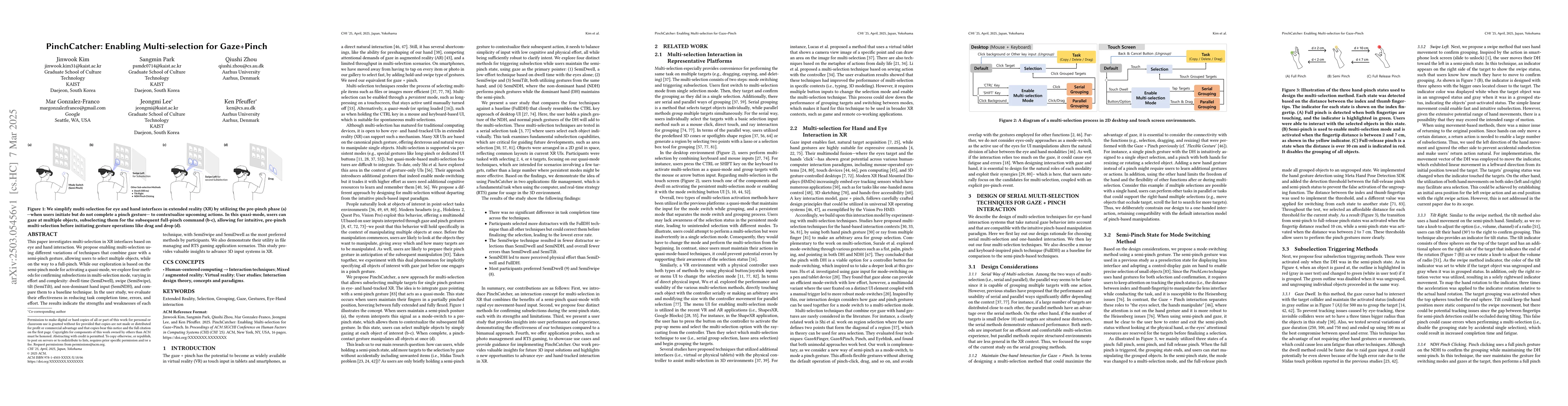 Thumbnail for PinchCatcher: Enabling Multi-selection for Gaze+Pinch
