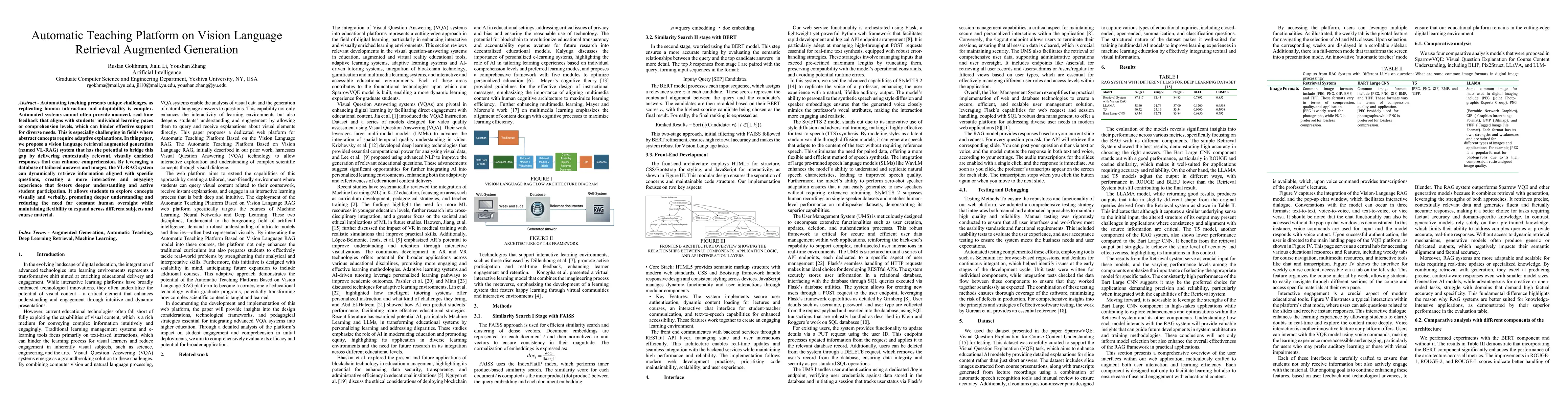 Thumbnail for Automatic Teaching Platform on Vision Language Retrieval Augmented
  Generation