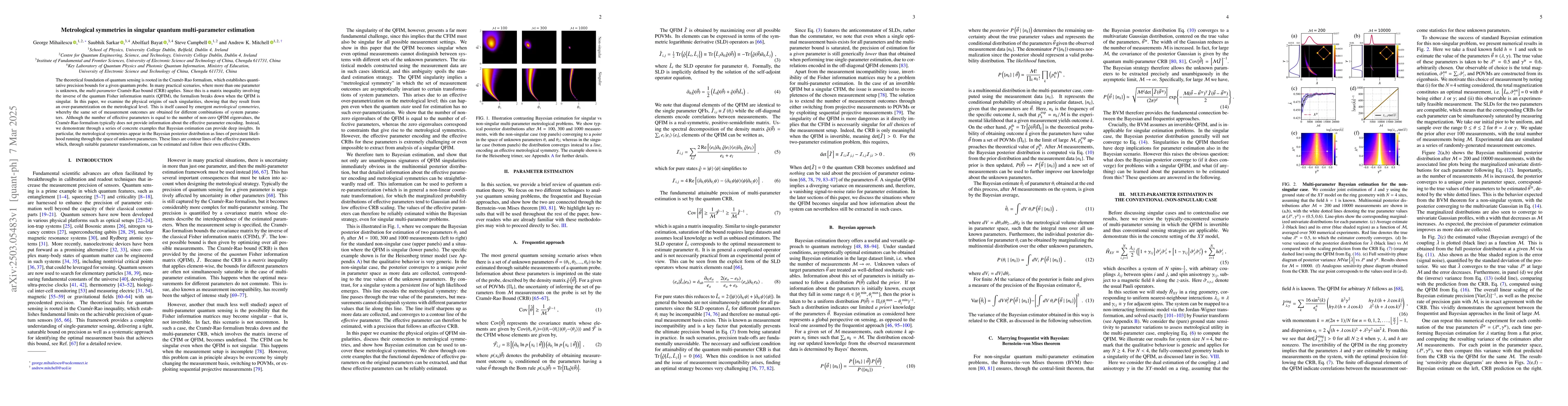 Thumbnail for Metrological symmetries in singular quantum multi-parameter estimation