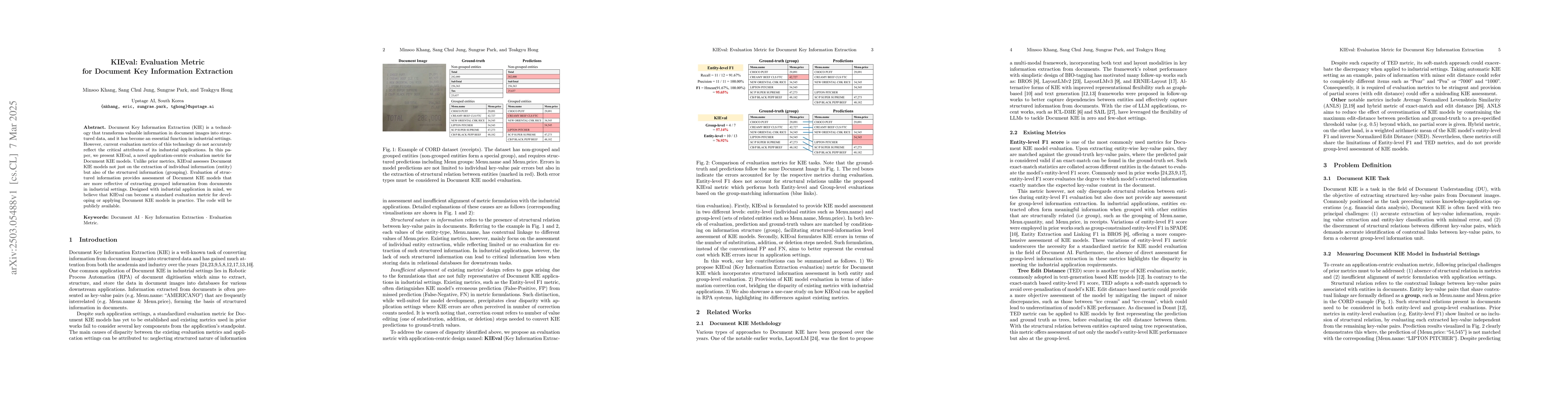 Thumbnail for KIEval: Evaluation Metric for Document Key Information Extraction
