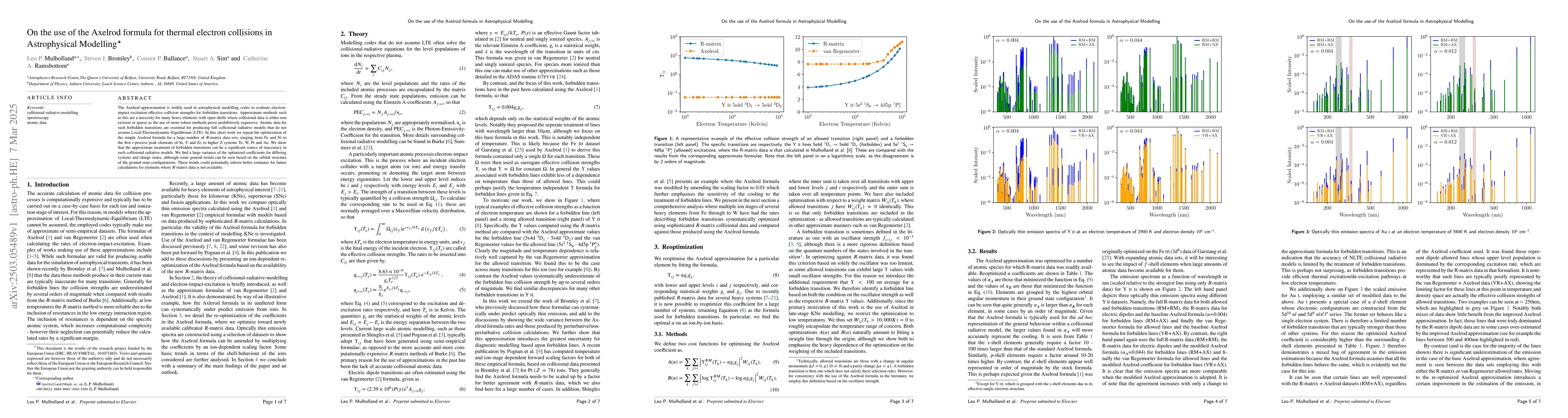 Thumbnail for On the use of the Axelrod formula for thermal electron collisions in
  Astrophysical Modelling