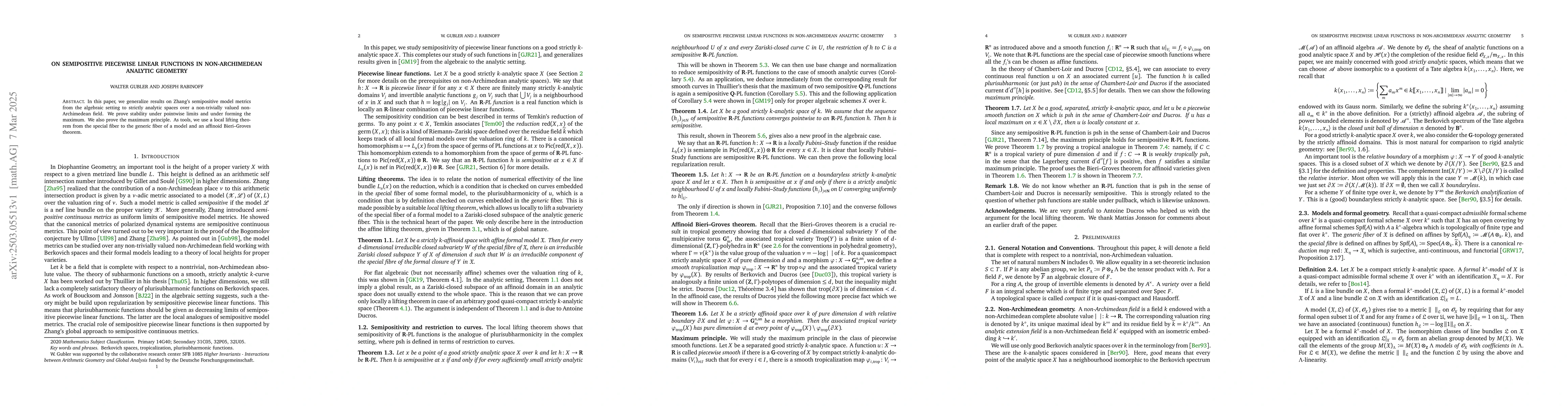 Thumbnail for On semipositive piecewise linear functions in non-archimedean analytic
  geometry