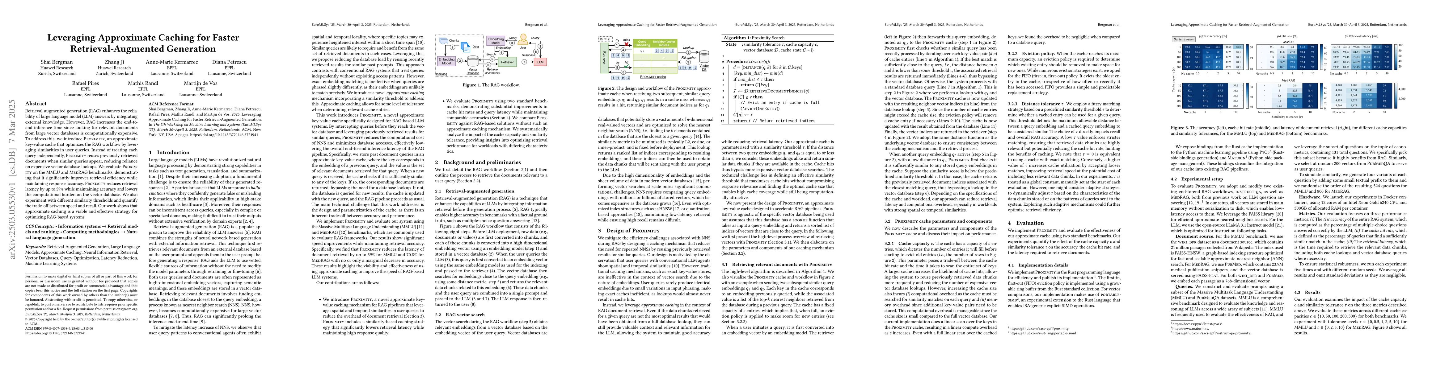 Thumbnail for Leveraging Approximate Caching for Faster Retrieval-Augmented Generation