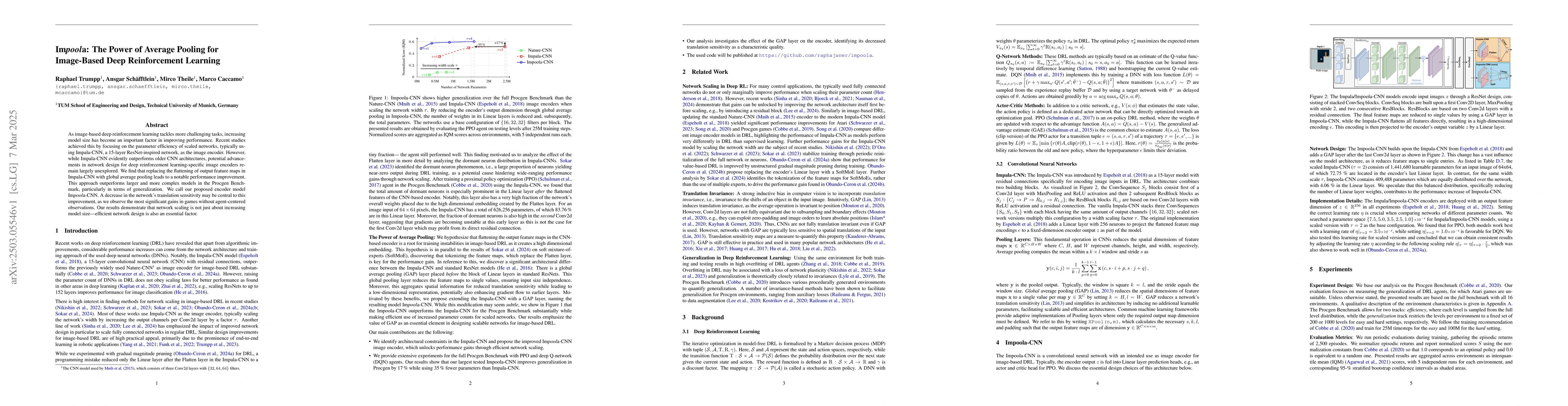 Thumbnail for Impoola: The Power of Average Pooling for Image-Based Deep Reinforcement
  Learning