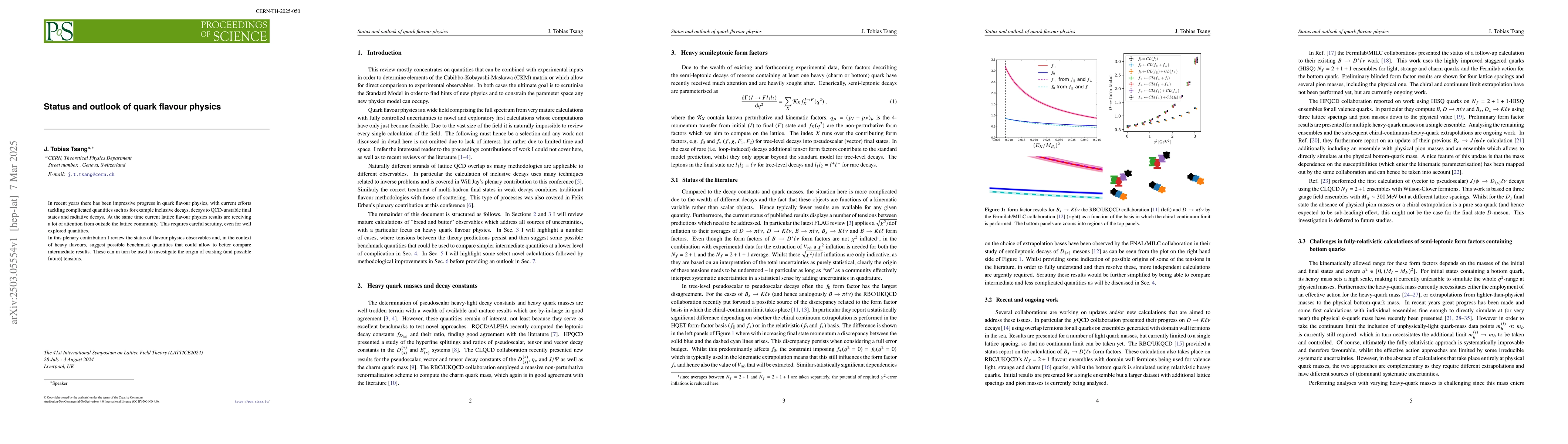 Thumbnail for Status and outlook of quark flavour physics