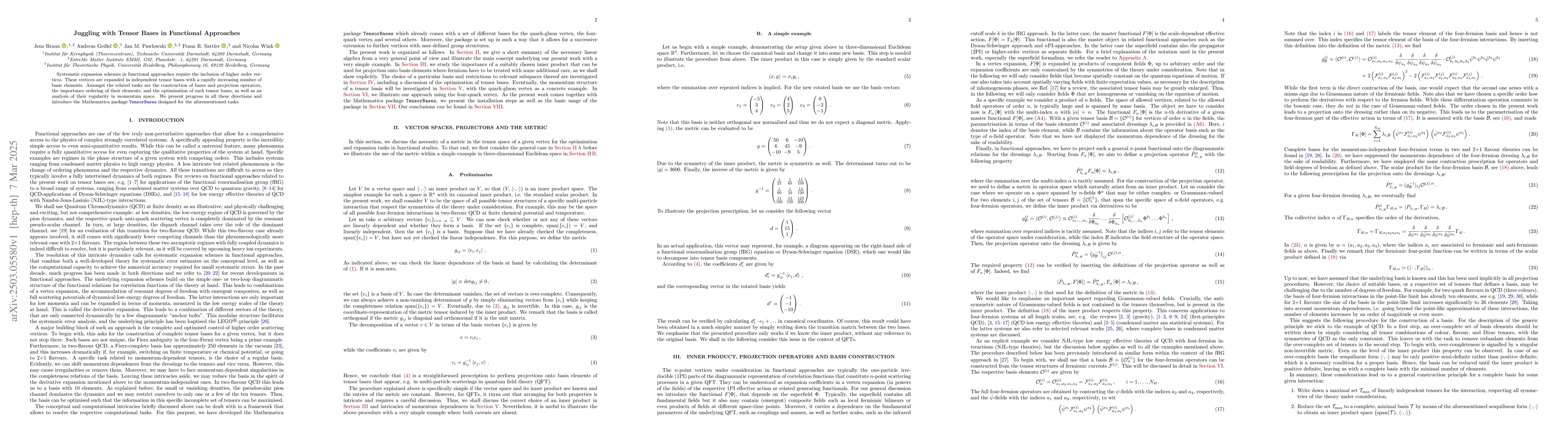 Thumbnail for Juggling with Tensor Bases in Functional Approaches