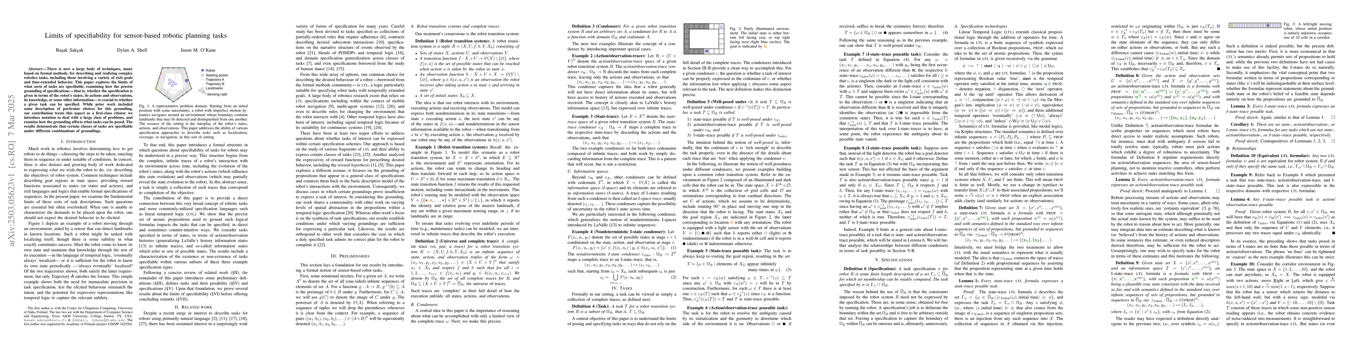 Thumbnail for Limits of specifiability for sensor-based robotic planning tasks