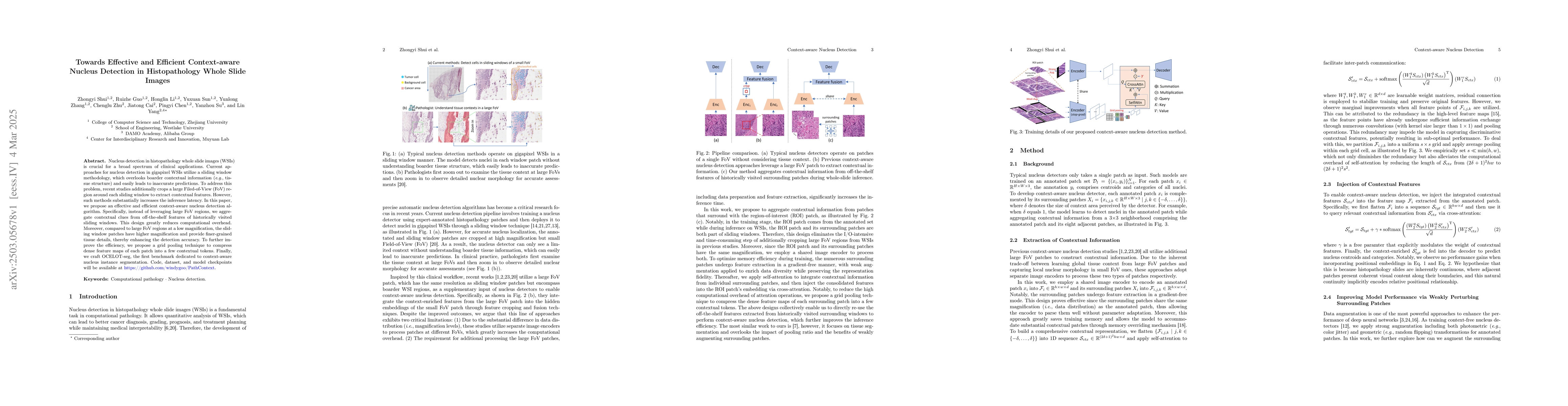 Thumbnail for Towards Effective and Efficient Context-aware Nucleus Detection in
  Histopathology Whole Slide Images