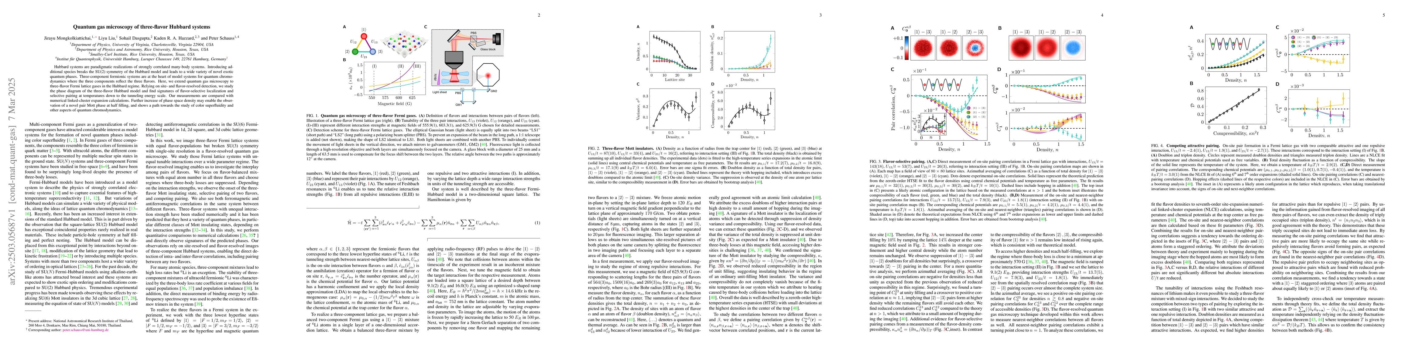 Thumbnail for Quantum gas microscopy of three-flavor Hubbard systems