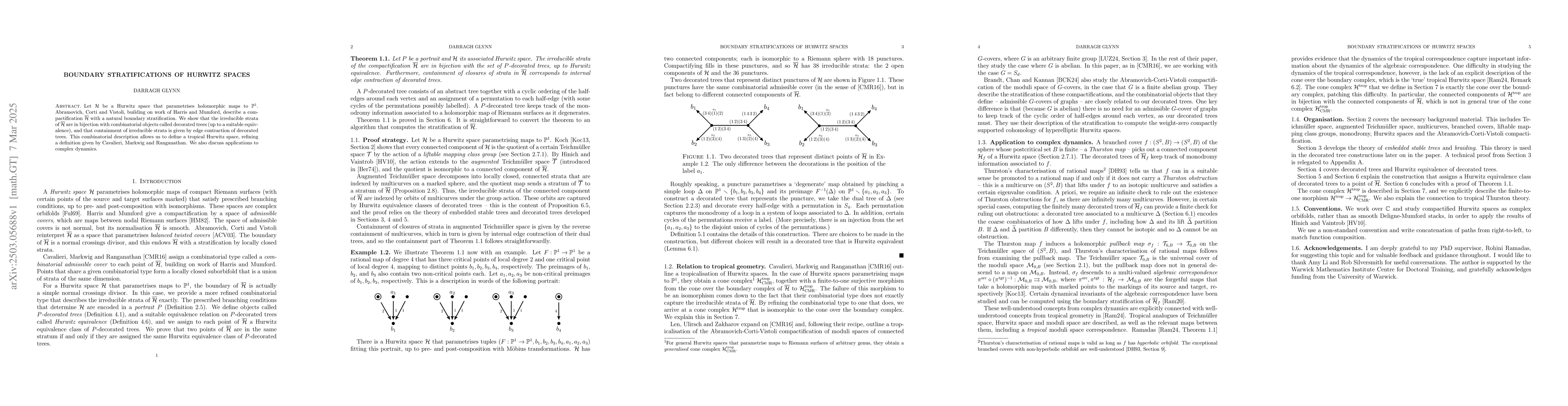Thumbnail for Boundary stratifications of Hurwitz spaces