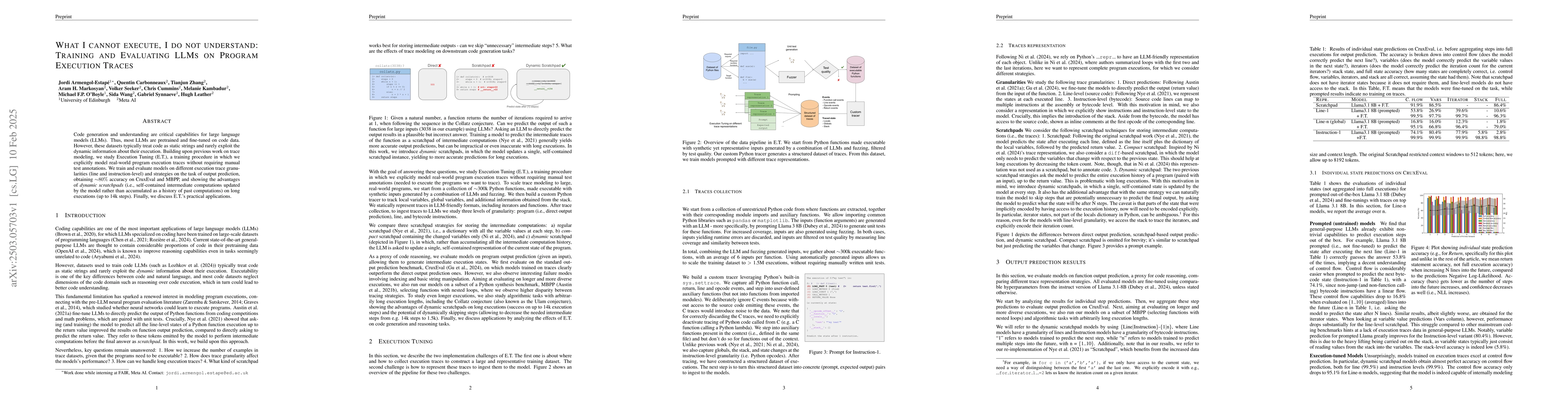 Thumbnail for What I cannot execute, I do not understand: Training and Evaluating LLMs
  on Program Execution Traces
