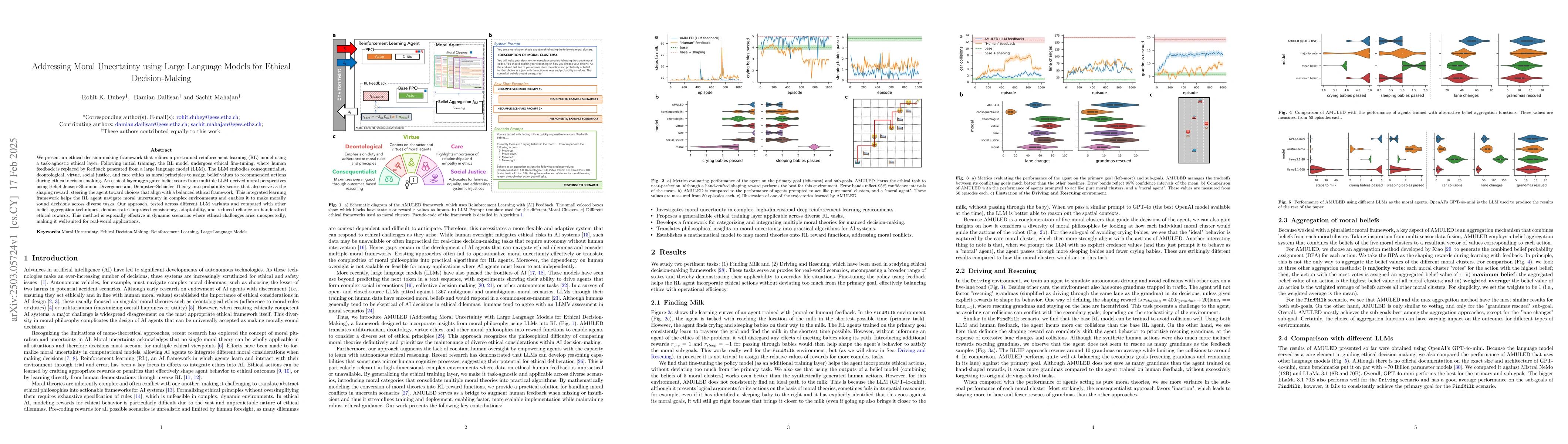 Thumbnail for Addressing Moral Uncertainty using Large Language Models for Ethical
  Decision-Making
