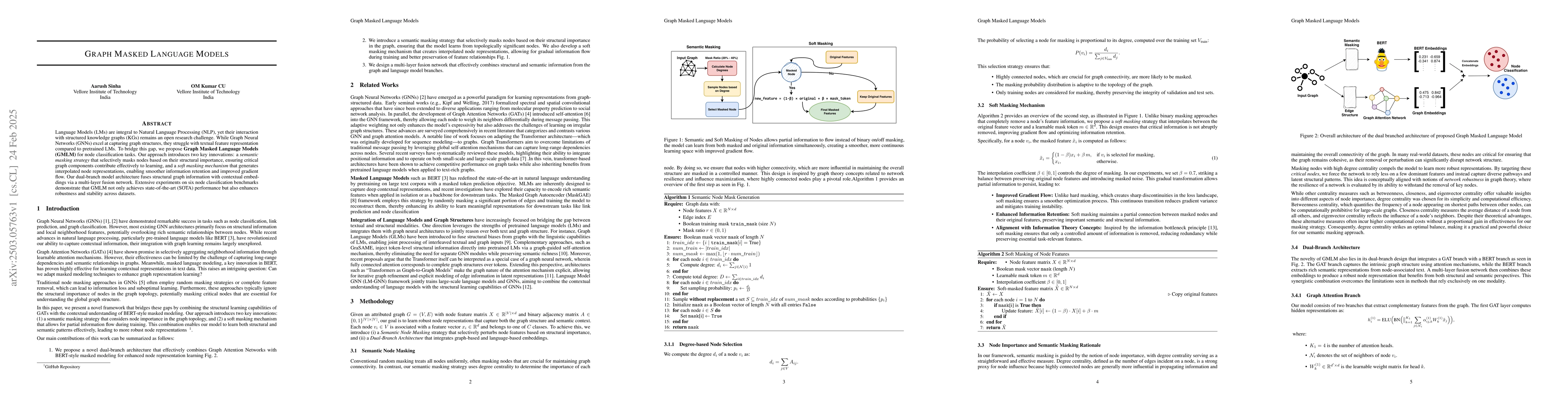 Thumbnail for Graph Masked Language Models
