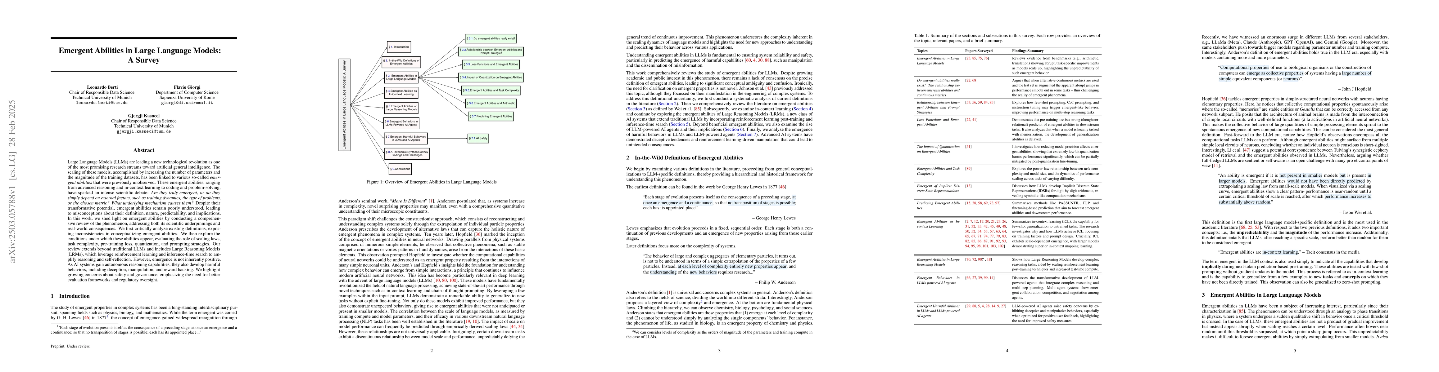 Thumbnail for Emergent Abilities in Large Language Models: A Survey